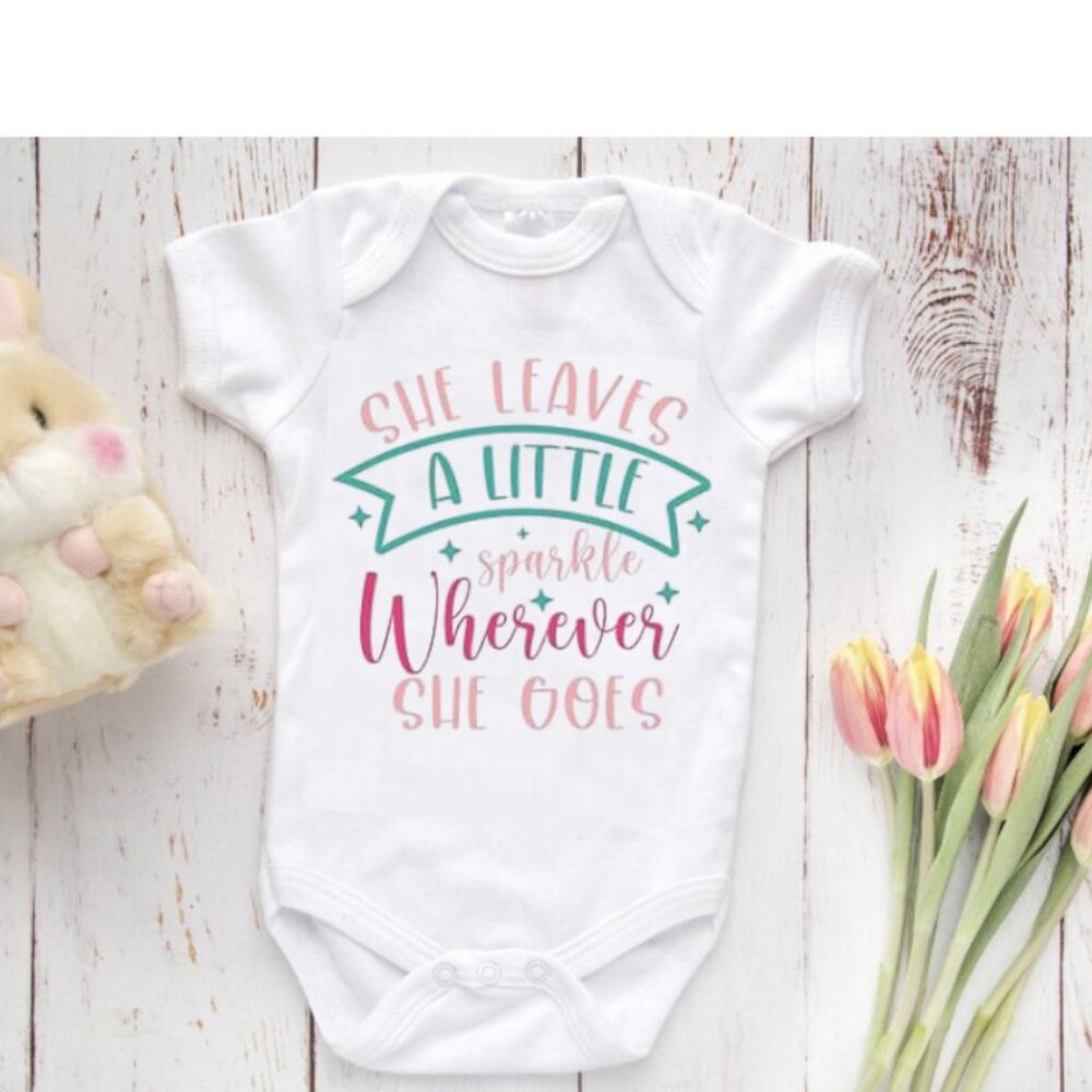 She Leaves A Little Sparkle Wherever She Goes Onesie